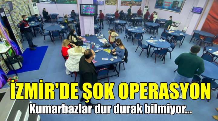 İZMİR DE ŞOK BASKIN! Kumarbazlar dur durak bilmiyor...