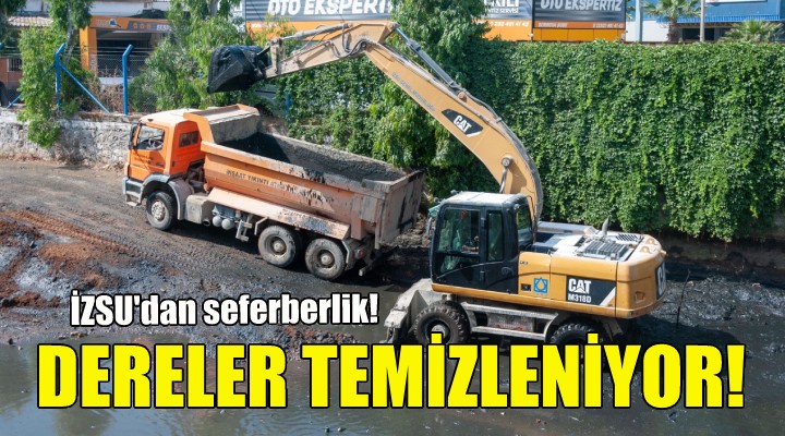 İZSU dan derelerde temizlik seferberliği!