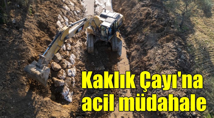 İZSU’dan Kaklık Çayı’na acil müdahale