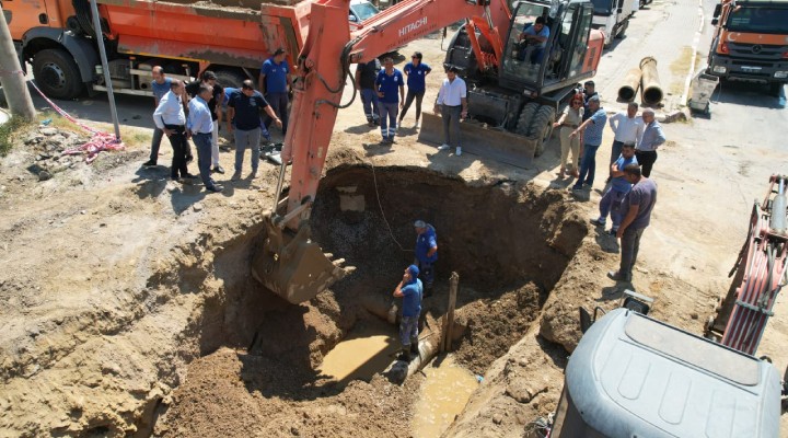 İZSU’dan Özdere’deki arızaya anında müdahale