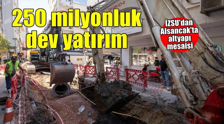 İZSU’nun 250 milyon liralık altyapı yatırımı hız kesmeden devam ediyor
