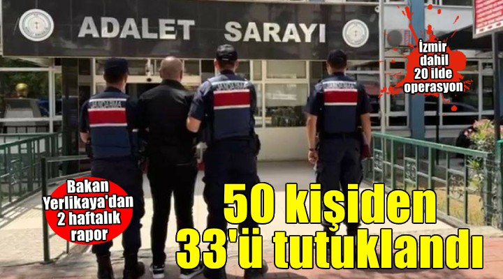20 ilde FETÖ operasyonları... 33 kişi tutuklandı!
