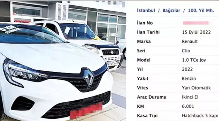 İkinci el araç satışında  6001  hilesi!