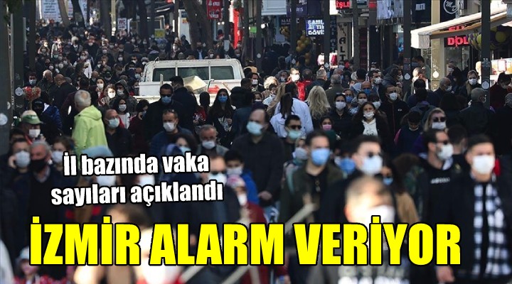 İl il vaka haritası açıklandı... İZMİR ALARM VERİYOR