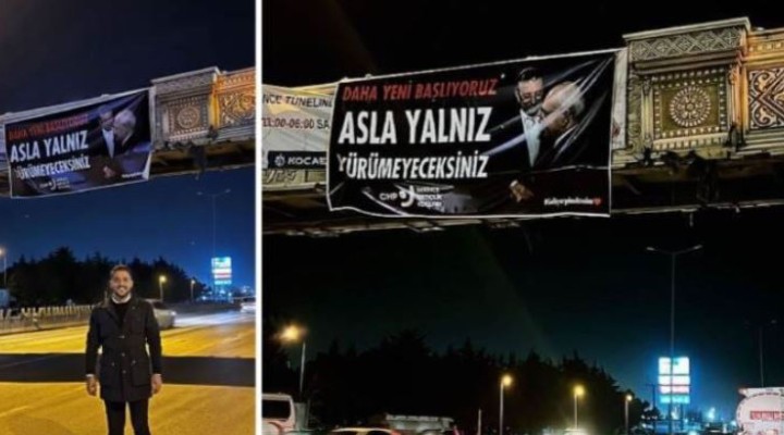 İmamoğlu afişi asan CHP li başkan gözaltına alındı