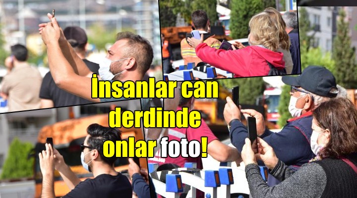 İnsanlar can derdinde onlar foto!