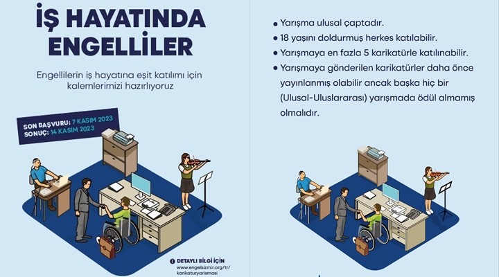 İş Hayatında Engelliler ulusal karikatür yarışması başvuruları başladı!