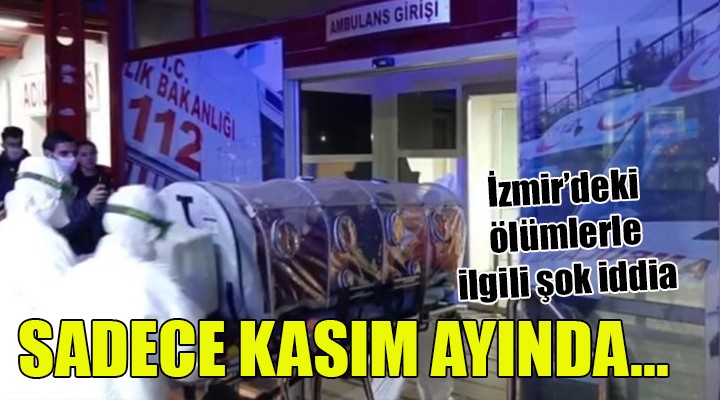 İsmail Saymaz paylaştı: İzmir de koronavirüs kaynaklı vefat sayısında korkunç artış!