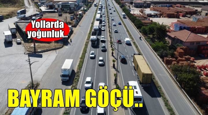 İstanbul-İzmir Otoyolu nda bayram tatili dolayısıyla yoğunluk başladı