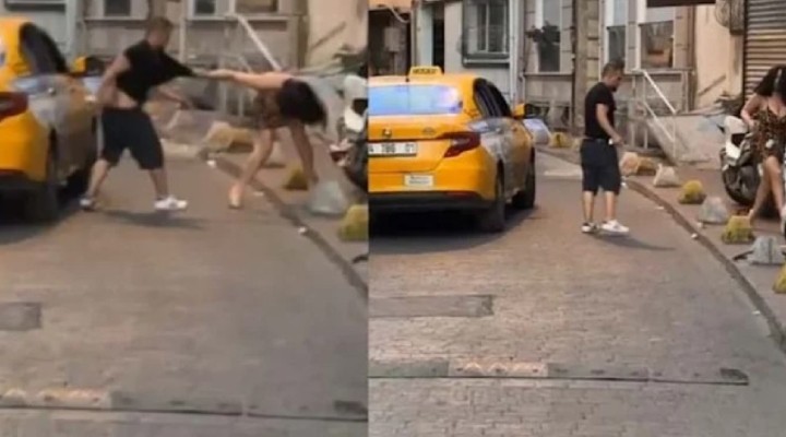 İstanbul da taksici dehşeti... Kadın yolcuyu darbetti!