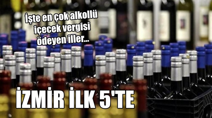 İşte en çok içki vergisi ödeyen iller... İZMİR İLK 5 TE!