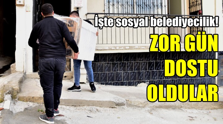 İşte sosyal belediyecilik! Zor gün dostu oldular...