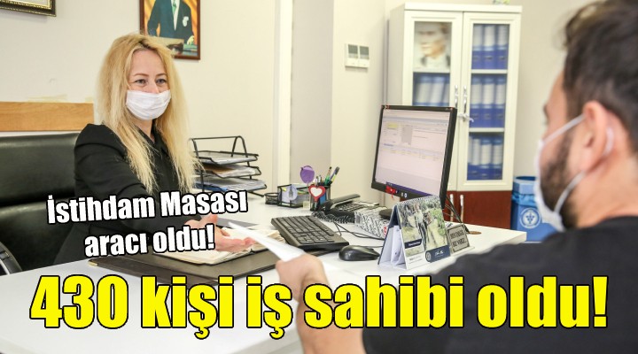 İstihdam Masası 430 kişiyi iş sahibi yaptı!