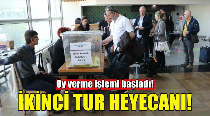 İzmir Adnan Menderes Havalimanı nda oy verme işlemi başladı