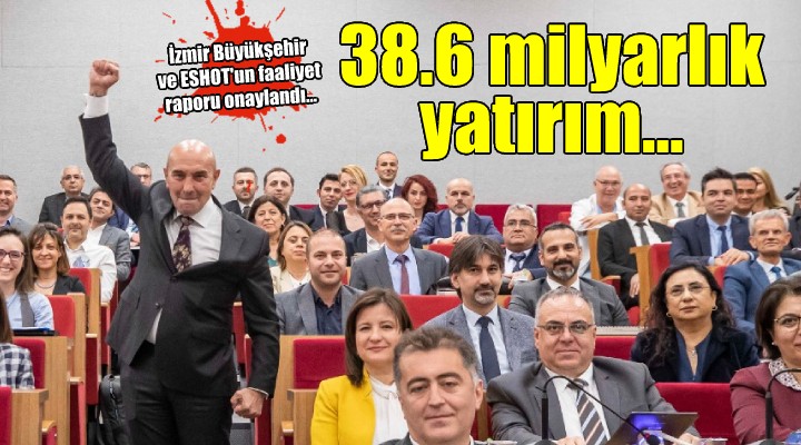İzmir Büyükşehir Belediyesi ve ESHOT un faaliyet raporu onaylandı...