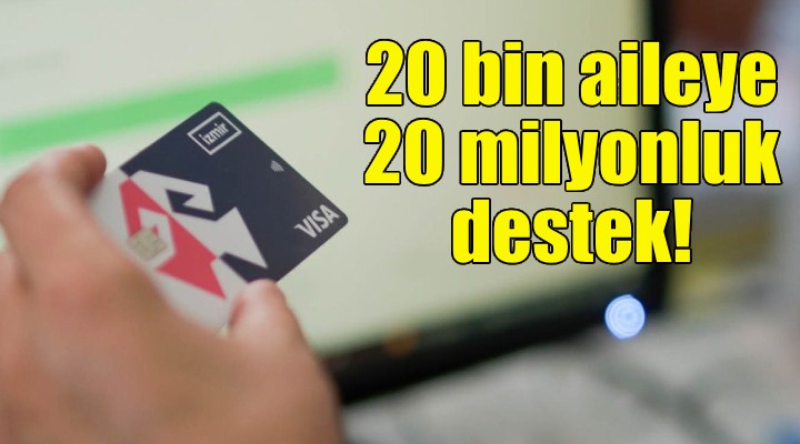 İzmir Büyükşehir den 20 bin aileye 20 milyonluk destek!