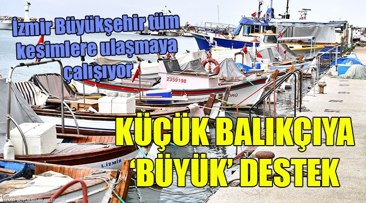 İzmir Büyükşehir den küçük balıkçıya destek!