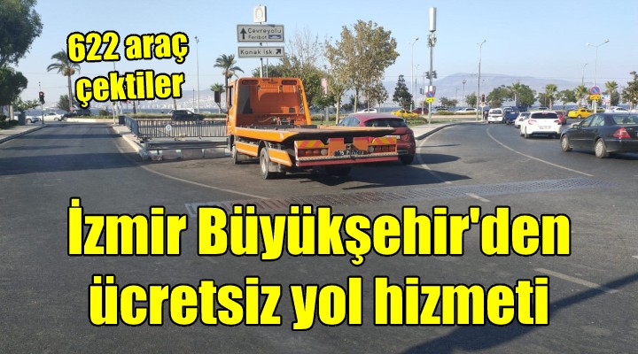 İzmir Büyükşehir den ücretsiz yol hizmeti