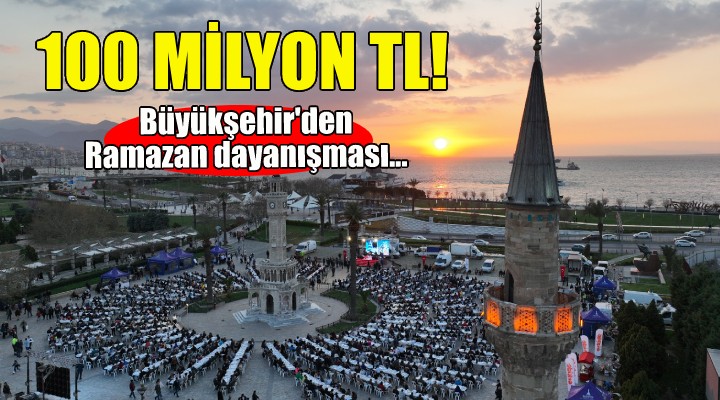 İzmir Büyükşehir den 100 milyon TL’lik Ramazan dayanışması!