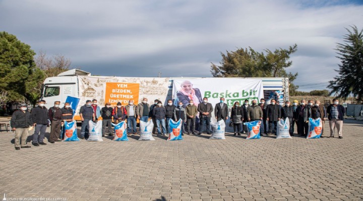 İzmir Büyükşehir in yem desteği sürüyor!