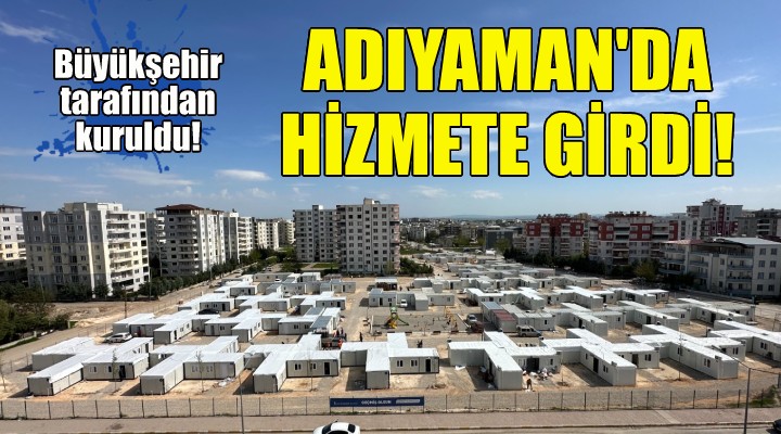 İzmir Büyükşehir kurdu... Konteyner kent hizmete girdi!