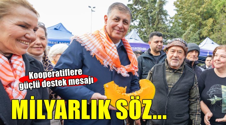 İzmir Büyükşehir’den kooperatiflere güçlü destek mesajı