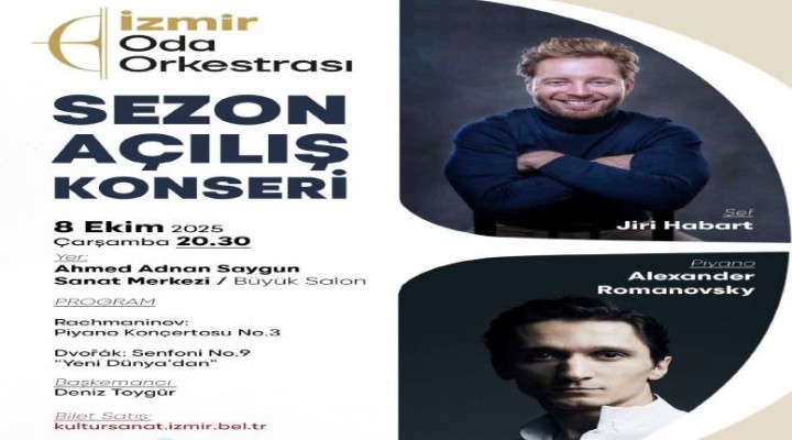 İzmir Oda Orkestrası 2025-2026 konser sezonunu açıyor