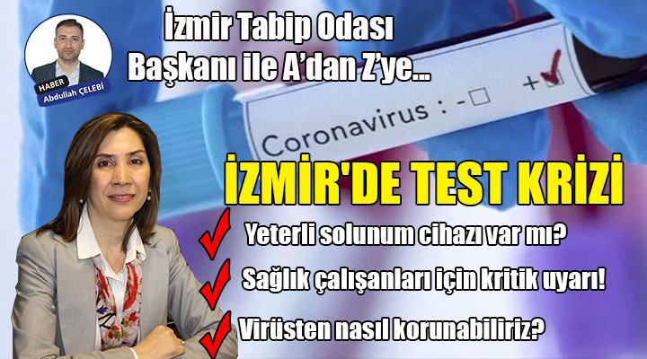 İzmir Tabip Odası Başkanı ile A dan Z ye... İZMİR DE TEST KRİZİ!