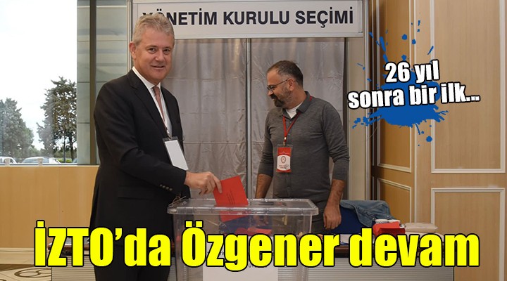 İzmir Ticaret Odası nda Özgener devam..