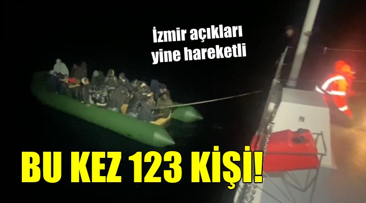 İzmir açıkları yine hareketli... Bu kez 123 kişi!