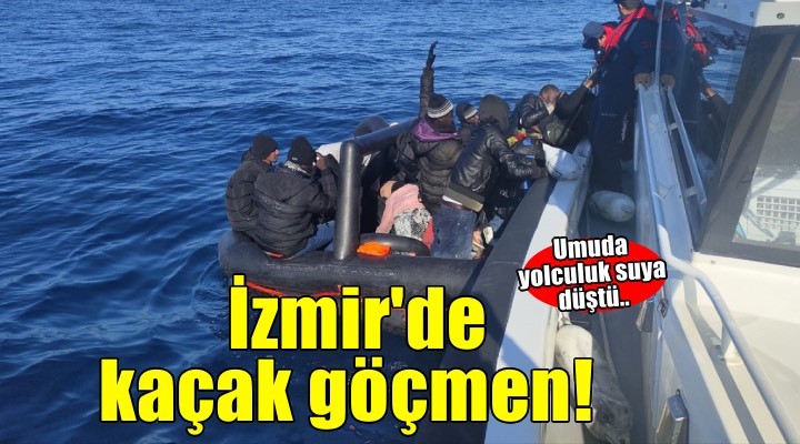 İzmir açıklarında 32 düzensiz göçmen kurtarıldı