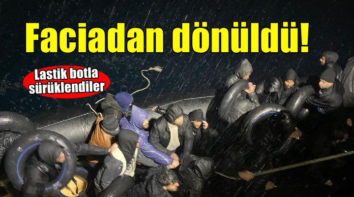 İzmir açıklarında faciadan dönüldü... 26 kişi kurtarıldı