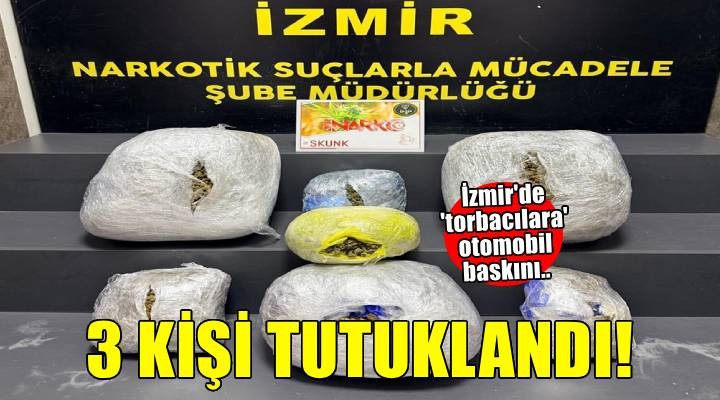 İzmir'de 15 kilo skunk ele geçirildi: 3 tutuklama