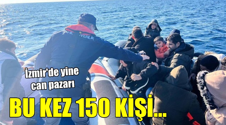 İzmir de 150 kaçak göçmen yakalandı
