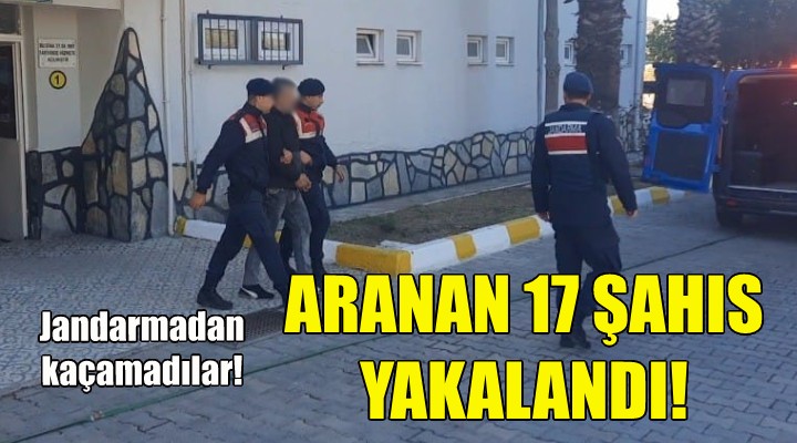 İzmir de 17 firari şahıs yakalandı!