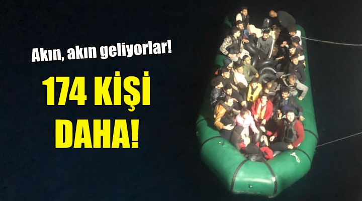 İzmir de 174 kaçak göçmen daha yakalandı!
