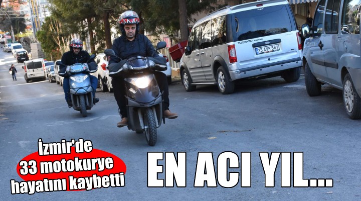 İzmir de 2023 yılında 33 motokurye hayatını kaybetti