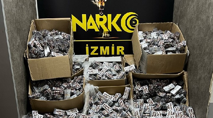 İzmir de 275 bin 800 sentetik hap ele geçirildi