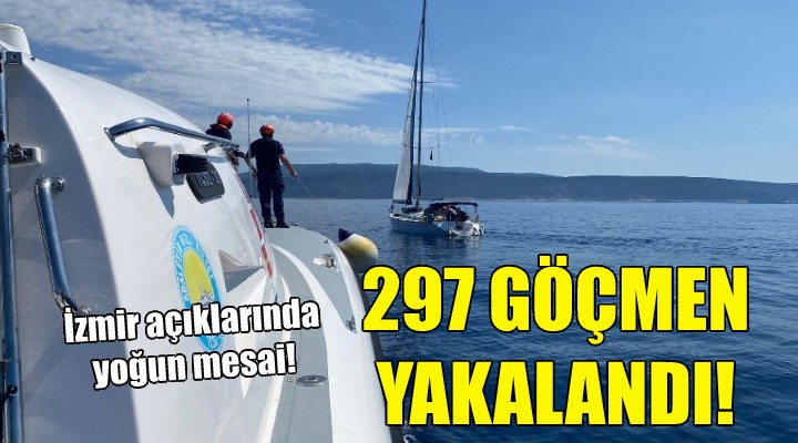 İzmir de 297 kaçak göçmen yakalandı!
