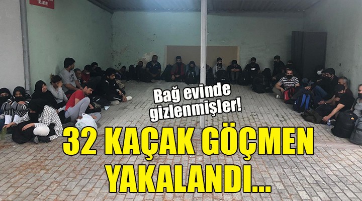 İzmir de 32 göçmen yakalandı...