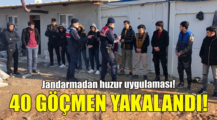 İzmir de 40 göçmen yakalandı!
