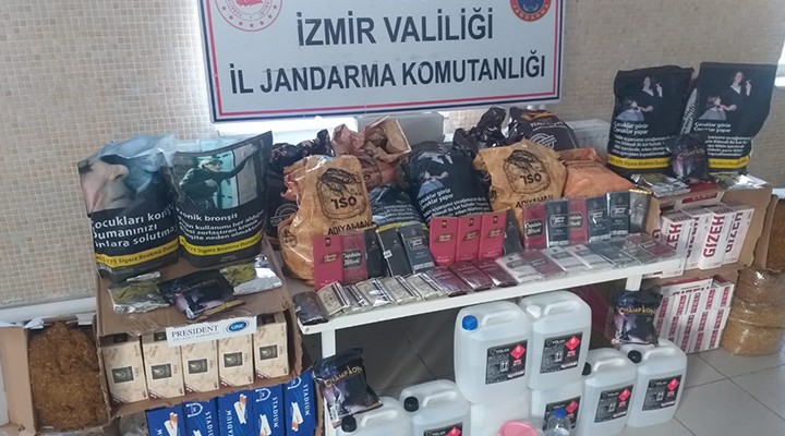 İzmir de 44 kilo kaçak tütün ele geçirildi