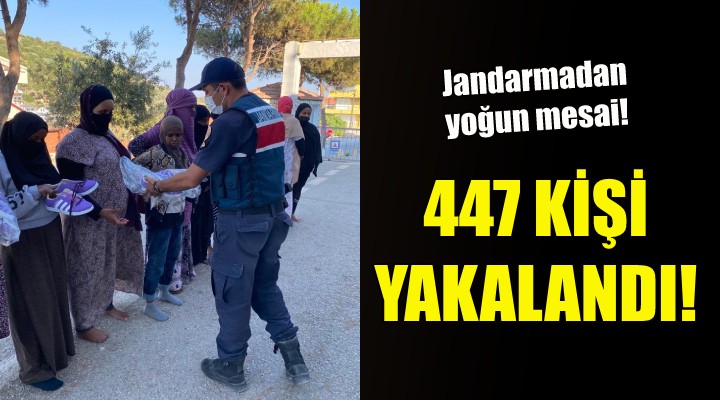 İzmir de 447 kaçak göçmen yakalandı!