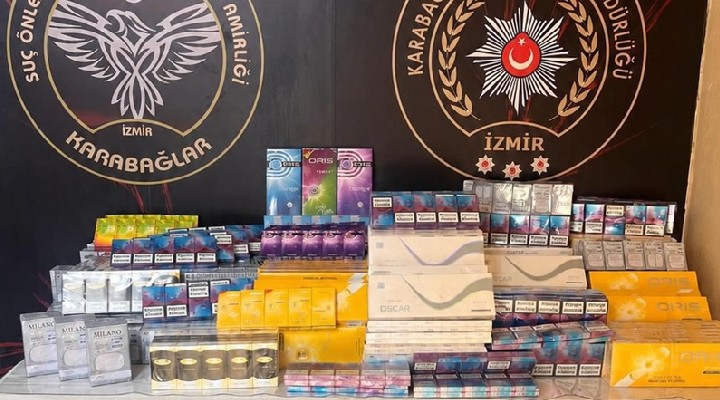 İzmir de 530 kilo kaçak tütün ele geçirildi
