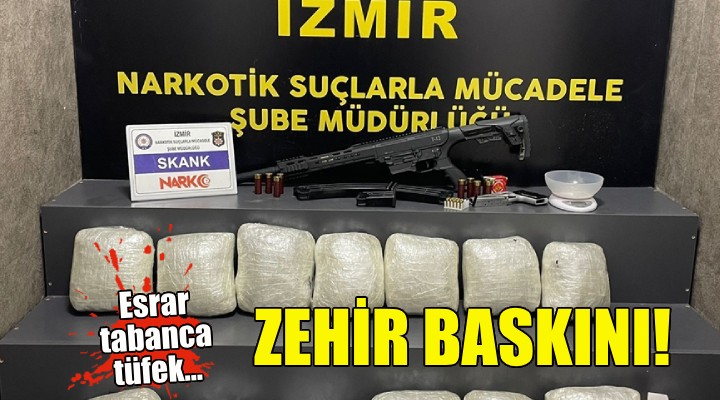 İzmir de 7 adrese zehir baskını!