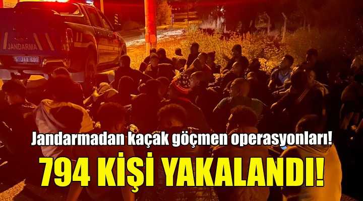 İzmir de 794 kaçak göçmen yakalandı!