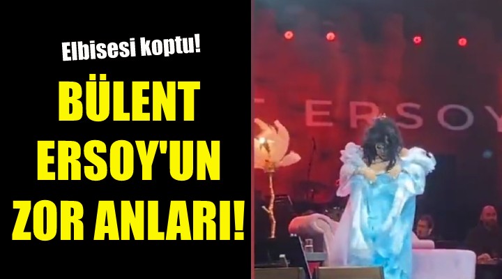 İzmir de Bülent Ersoy un zor anları!
