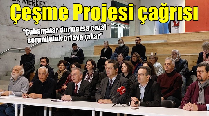 İzmir de  Çeşme Projesi  çağrısı...