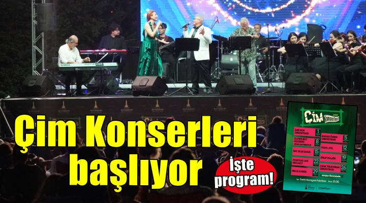 İzmir de Çim Konserleri başlıyor