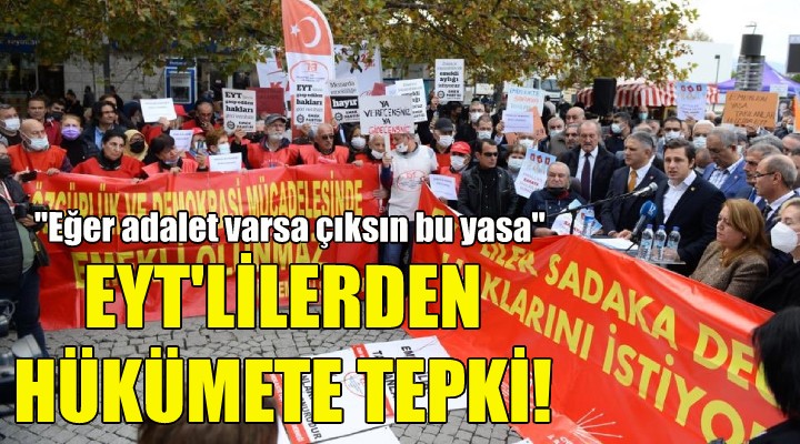 İzmir de EYT lilerden hükümete tepki!